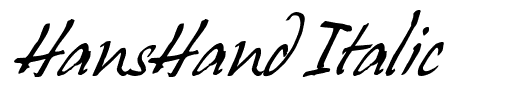 HansHand Italic