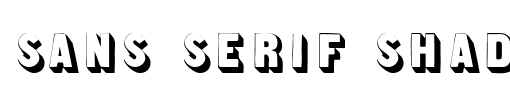 Sans Serif Shaded