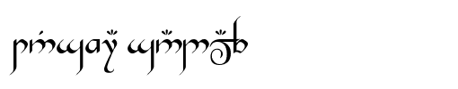 Tengwar Gandalf Medium