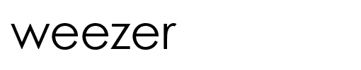 WeezerFont